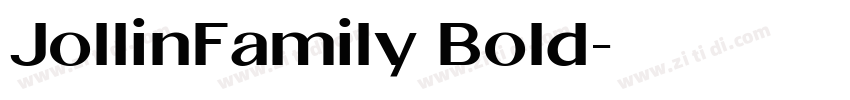JollinFamily Bold字体转换